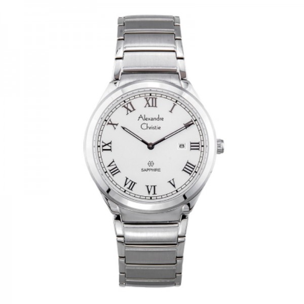Alexandre Christie AC 8538 Silver White Lady LDBSSSL Sapphire Alexandre Christie AC 8538 Silver White Lady LDBSSSL Sapphire